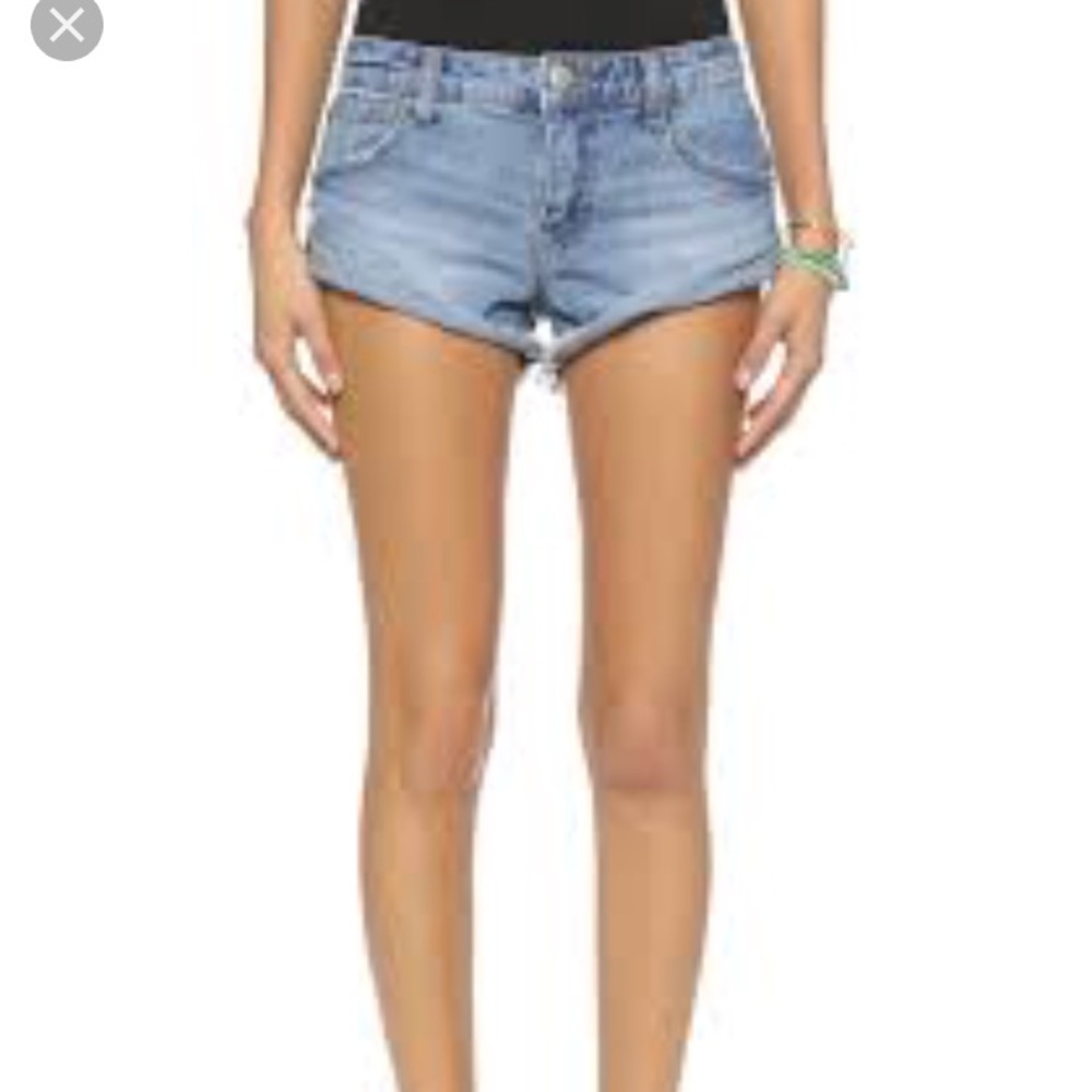 Free people denim shorts